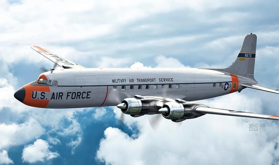 Academy 9-12634 - ACADEMY 1/144 USAF C-118 LIFTMASTER