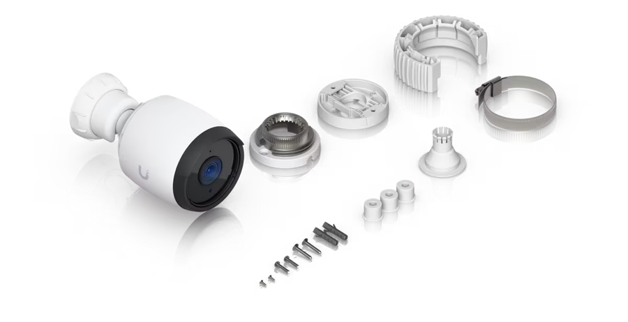 UVC-G6-Bullet-W - Ubiquiti UniFi G6 Bullet White All-weather 4K PoE Camera with Multi-TOPS AI Engine
