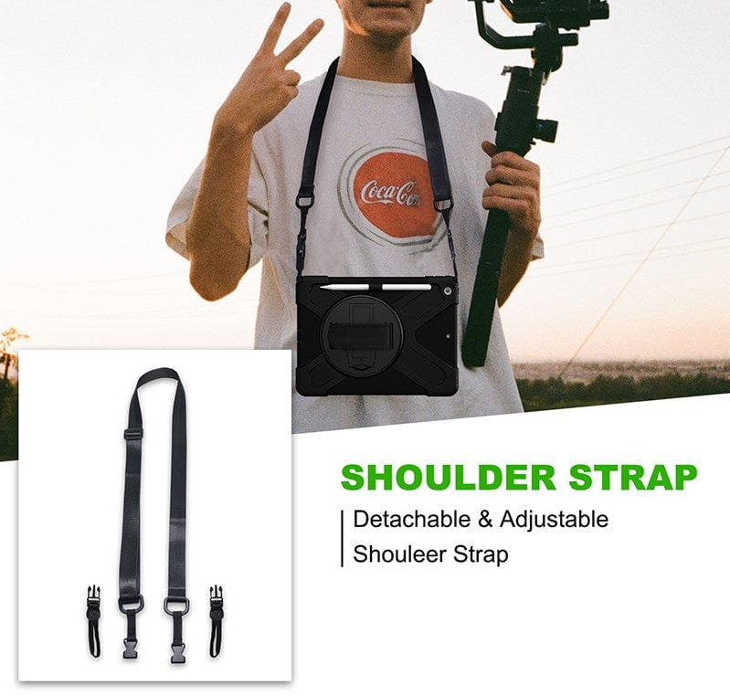 Generic - Grip Case AR-G119 - Shoulder and Hand Strap Case - iPad 11 (A16)