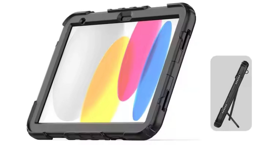 Generisch - Grip Case AR-S119-BK-SP - Survivor Hülle - iPad 11 (A16) mit integriertem Displayschutz