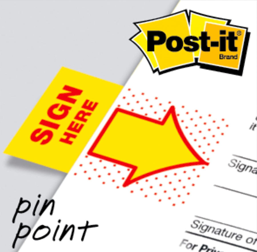 7000052582 - Post-it Flags 680-SH2 25x43mm Sign Here, Pack of 2