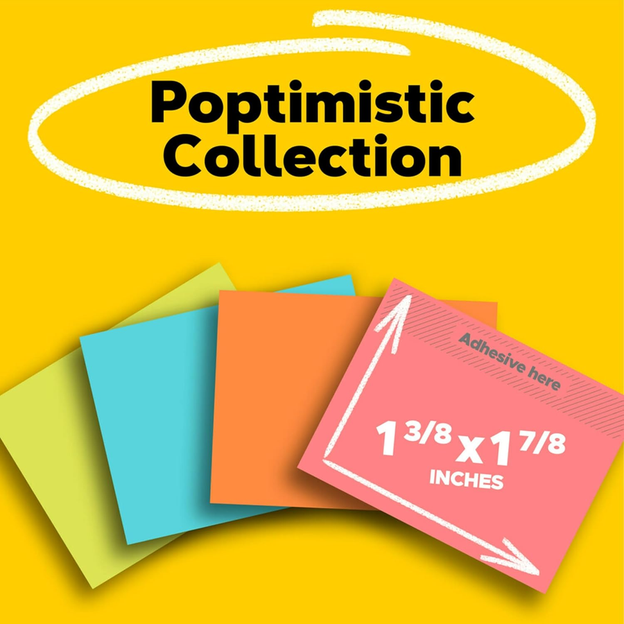 7100061168 - Post-it Haftnotizen 653-4AF 38x50mm Poptimistic, 4er-Pack