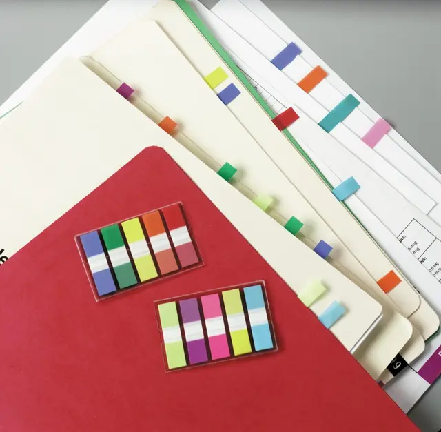 7100090805 - Post-it Flags 683-5CF 12x43mm Primary, Pack of 5