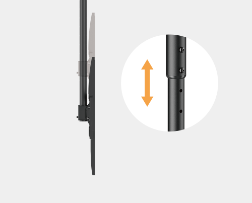 BRATECK PLB-CE1568L - 50''-100'''' Ceiling Mount Heavy-Duty Bracket for Large TVs. Max Laod: 80Kgs VESA
