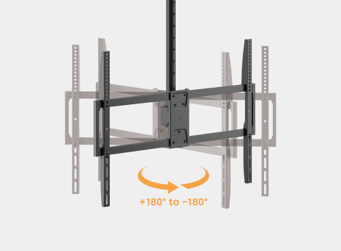 BRATECK PLB-CE1568L - 50''-100'''' Ceiling Mount Heavy-Duty Bracket for Large TVs. Max Laod: 80Kgs VESA