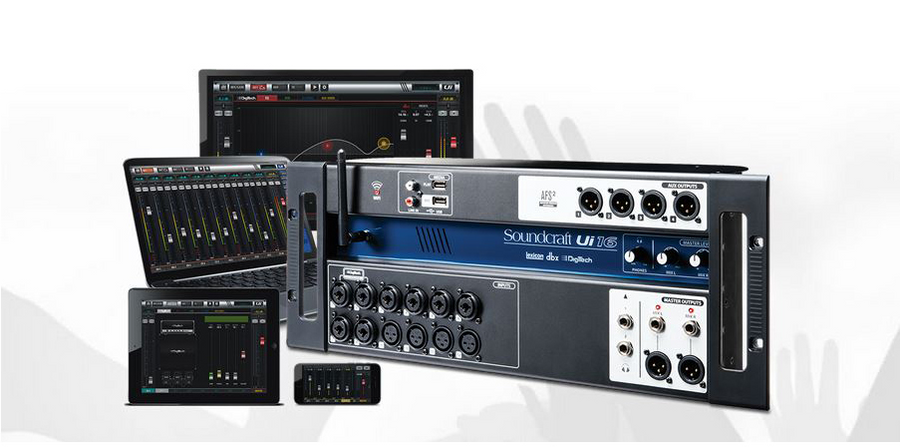 SOUNDCRAFT UI16 - INPUT DIGITAL MIXER W/ROUTER