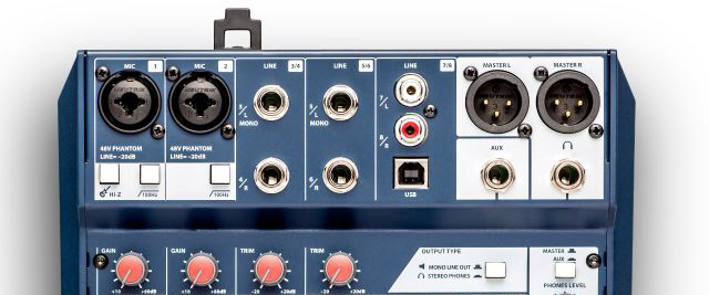 SOUNDCRAFT NOTEPAD8FX - USB MIXER / INTERFACE 2-MONO 3-STEREO FX