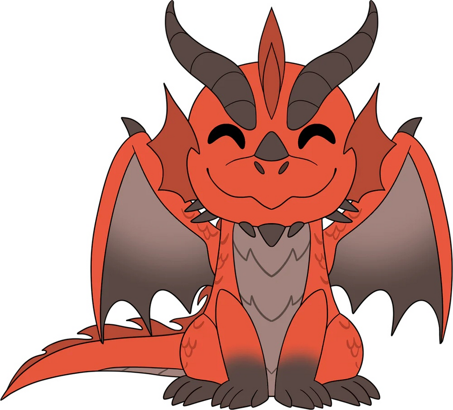 YOUTOOZ YT-810163651540 - YT: RED DRAGON PLUSH (9")
