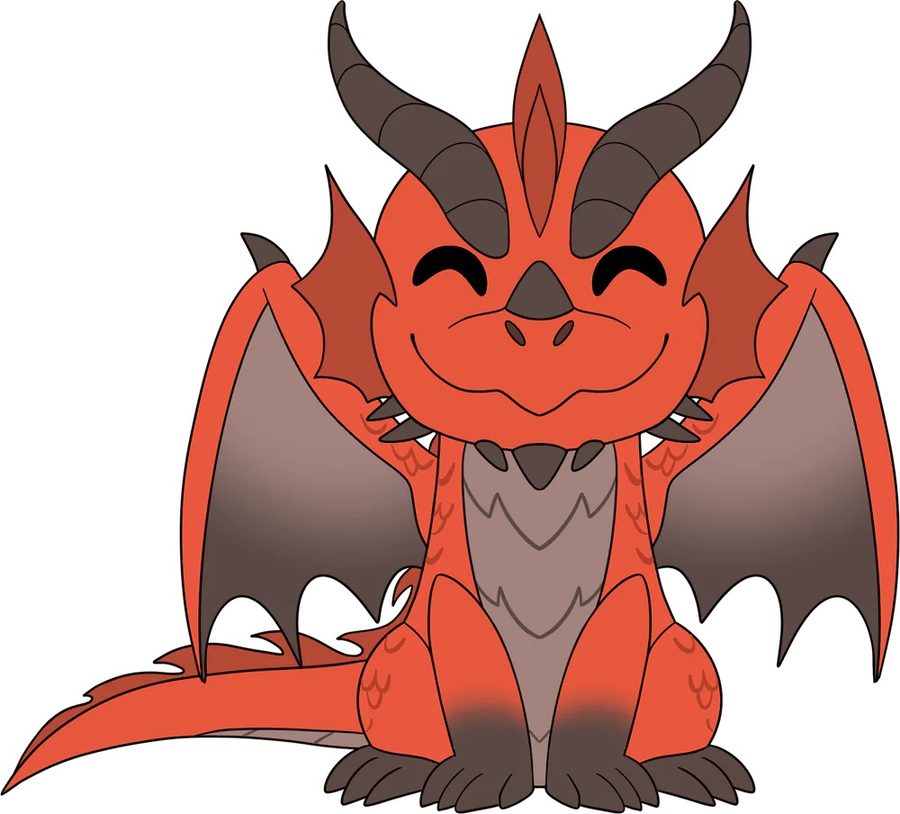 YOUTOOZ YT-810163651540 - YT: ROTER DRACHE PLÜSCH (23 CM)