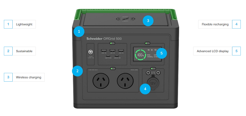 APC PPS500-AZ - OFFGRID PORTBLE PWRSTN 500 230V 517WH LI