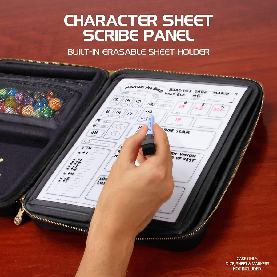 ENTTCEC100BKEW - Enhance Tabletop RPG Organizer Case - Black