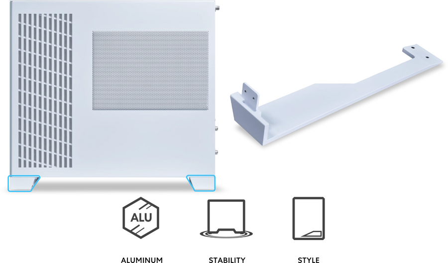 Lian Li O11D MINI V2 Flow  Tempered Glass ATX Mid Tower Gaming Case - White