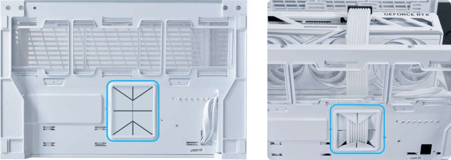 Lian Li O11D MINI V2 Flow  Tempered Glass ATX Mid Tower Gaming Case - White