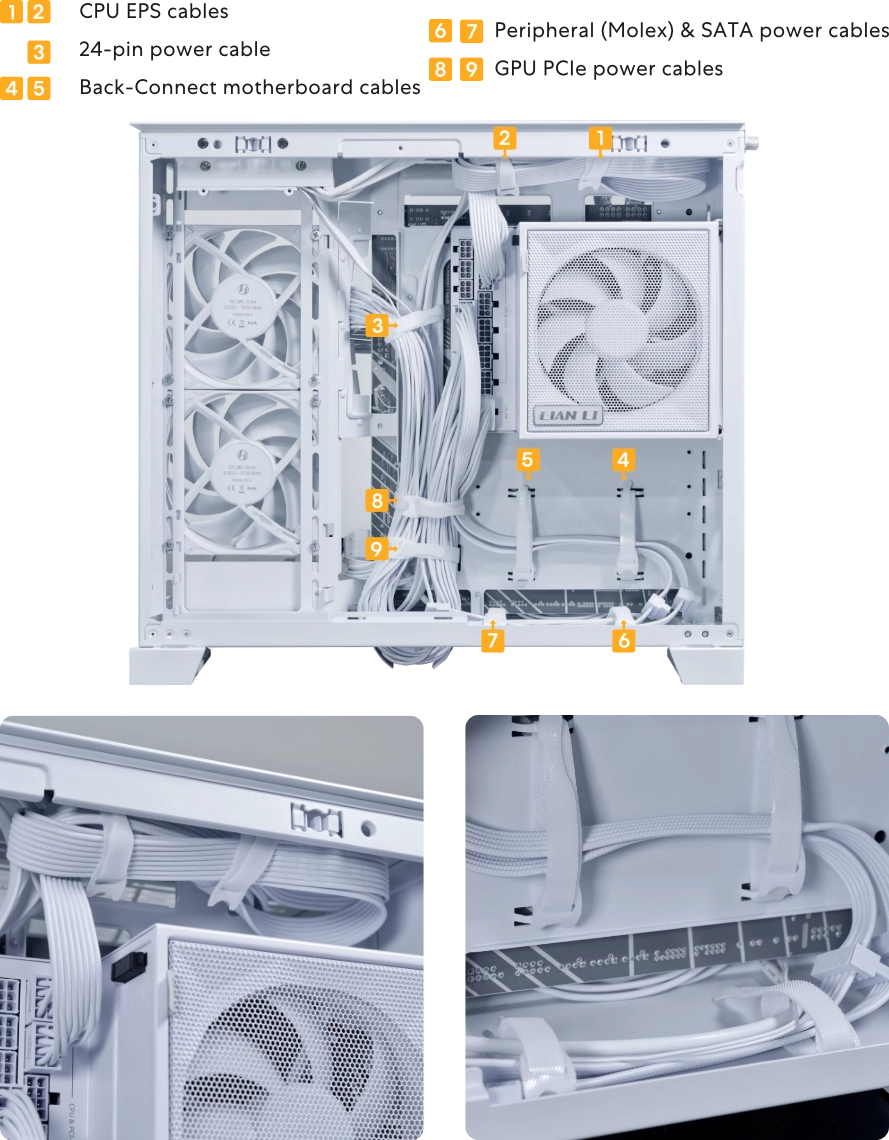 Lian Li O11D MINI V2 Flow  Tempered Glass ATX Mid Tower Gaming Case - White