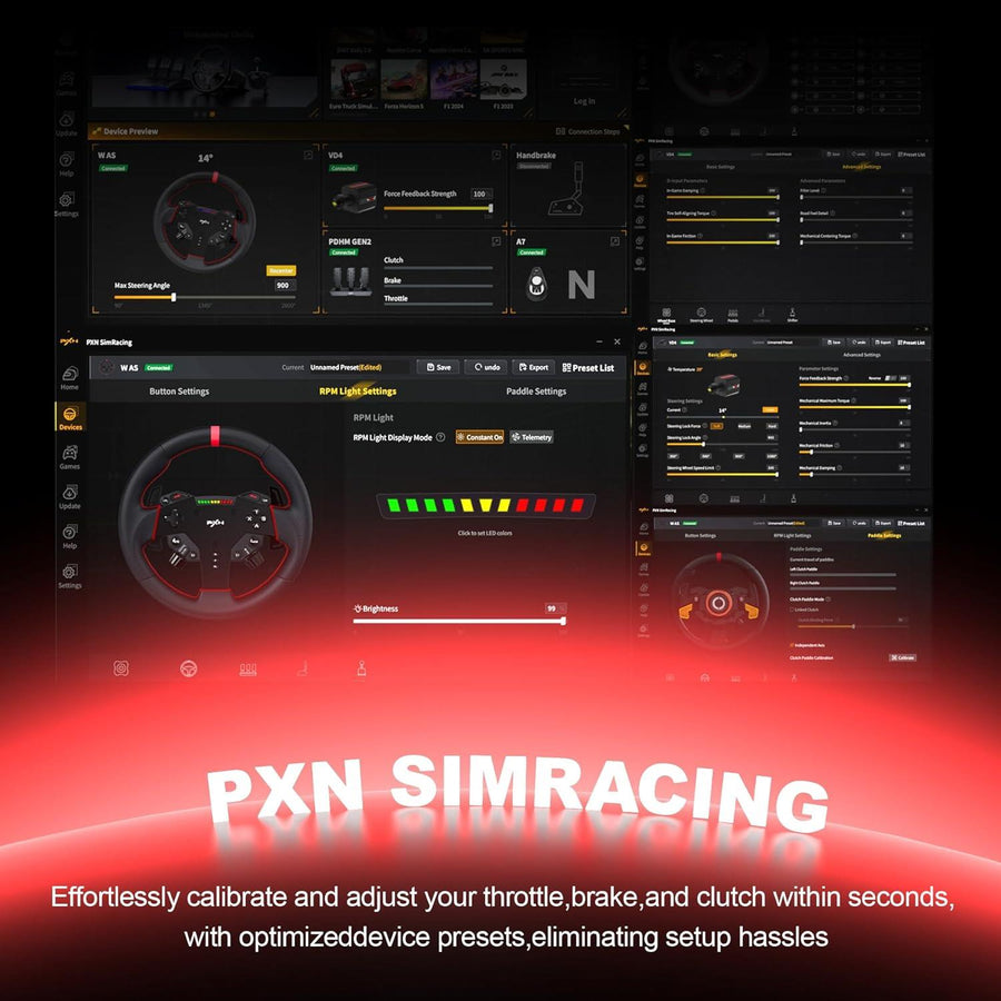 PXN VD4 BUNDLE F - PXN VD4 Bundle F 4nm Direct Drive Racing Bundle