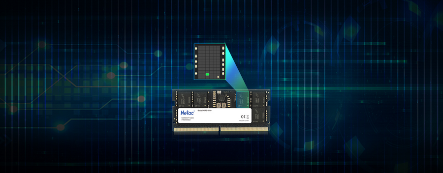 NTBSD5N48SP-16 - Netac 16GB DDR5-4800 C40 SoDIMM Lifetime wty