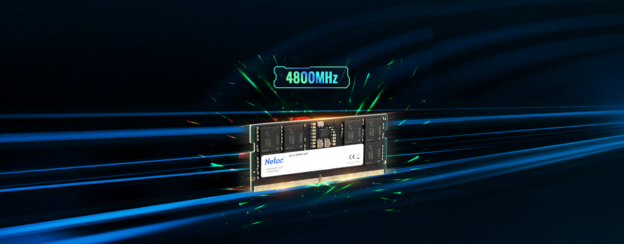 NTBSD5N48SP-16 - Netac 16GB DDR5-4800 C40 SoDIMM Lifetime wty