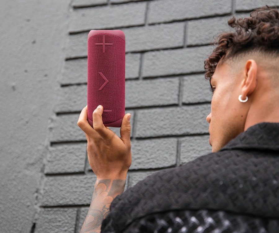 BlueAnt X2i  20W Wireless Portable Bluetooth Speaker - Crimson Red