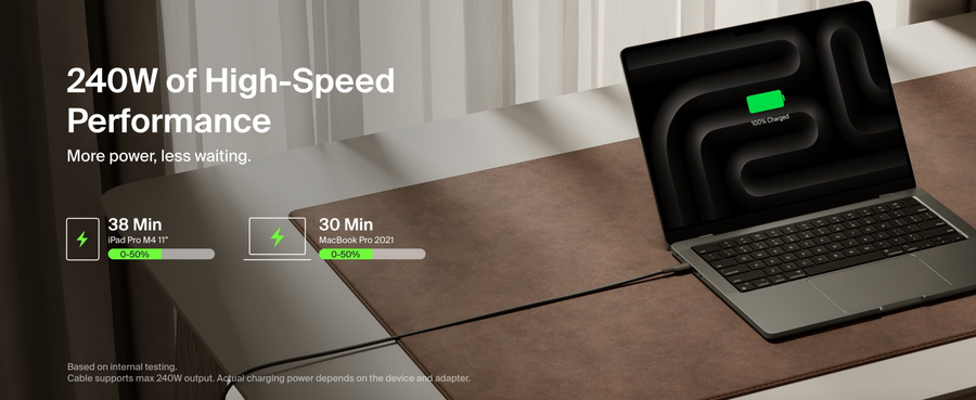 Belkin CAB025FQ3MBK - BoostCharge Pro USB-C TO USB-C 240W 2.0
