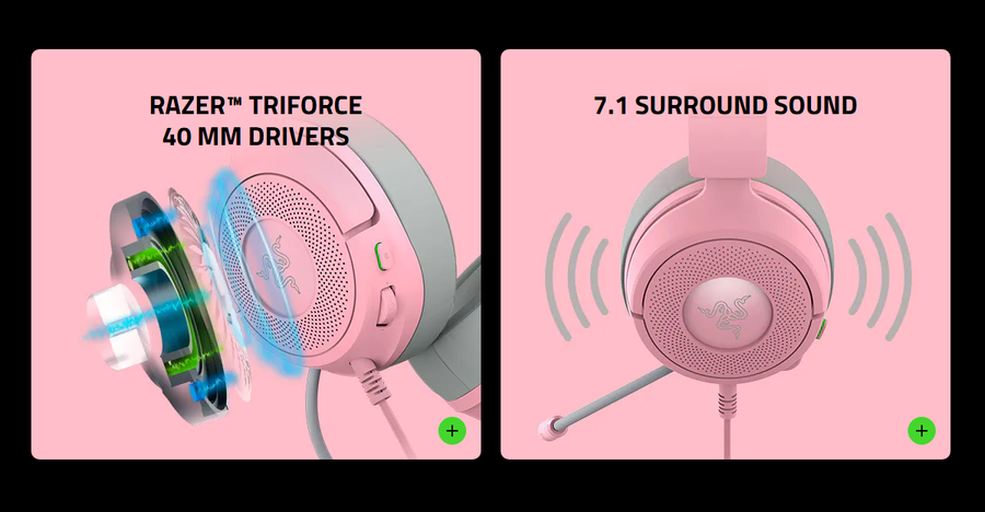 RZ04-05350200-R3M1 - RAZER KRAKEN KITTY V3 X - WIRED HEADSET WITH KITTY EARS - FRML PACKAGING