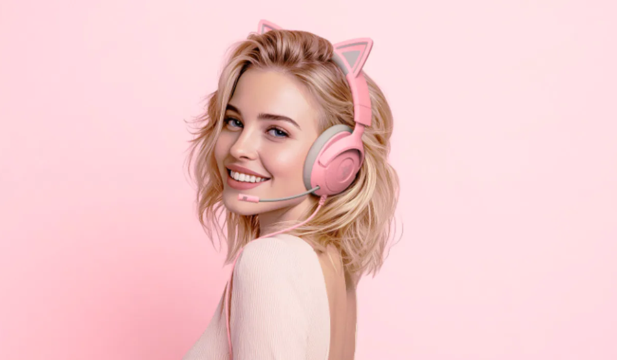 RZ04-05350100-R3M1 - RAZER KRAKEN KITTY V3 X - WIRED HEADSET WITH KITTY EARS - QUARTZ EDITION - FRML PACKAGING