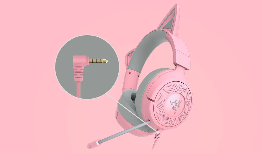 RZ04-05350300-R3M1 - RAZER KRAKEN KITTY V3 X - WIRED HEADSET WITH KITTY EARS - WHITE EDITION - FRML PACKAGING