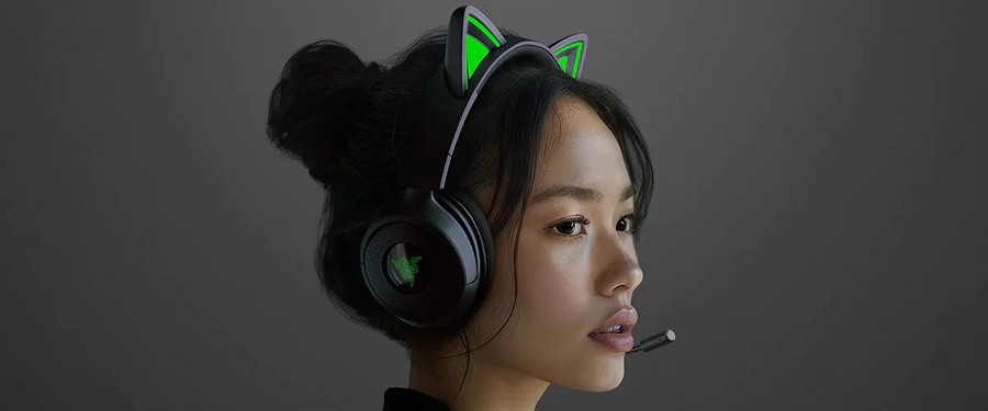 RZ04-05350200-R3M1 - RAZER KRAKEN KITTY V3 X - WIRED HEADSET WITH KITTY EARS - FRML PACKAGING