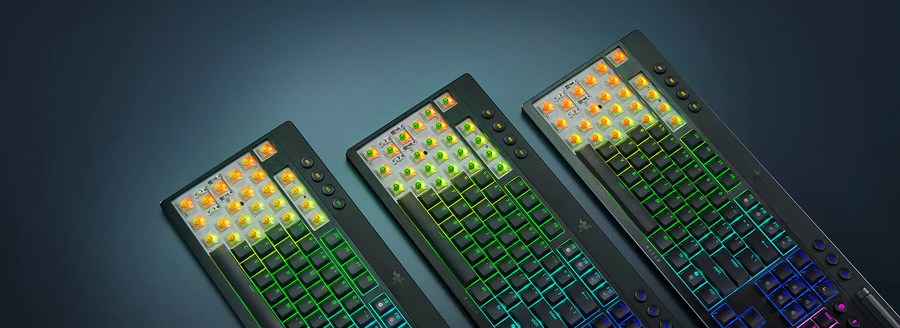 RZ03-05270800-R3M1 - RAZER BLACKWIDOW V4 LOW-PROFILE HYPERSPEED - WIRELESS LOW-PROFILE MECHANICAL GAMING KEYBOARD (ORANGE TACTILE SWITCH) - US LAYOUT - FRML