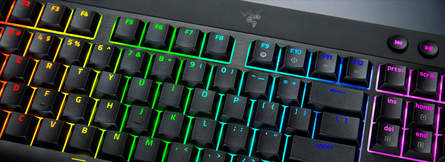 RZ03-05450500-R3M1 - RAZER BLACKWIDOW V4 LOW-PROFILE TENKEYLESS HYPERSPEED - WIRELESS LOW-PROFILE MECHANICAL GAMING KEYBOARD (GREEN CLICKY SWITCH) - US LAYOUT - FRML