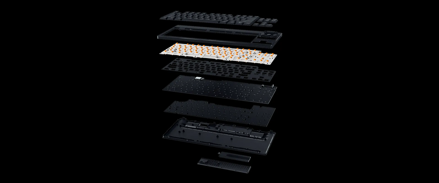 RZ03-05450100-R3M1 - RAZER BLACKWIDOW V4 LOW-PROFILE TENKEYLESS HYPERSPEED - WIRELESS LOW-PROFILE MECHANICAL GAMING KEYBOARD (YELLOW LINEAR SWITCH) - US LAYOUT - FRML