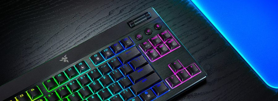 RZ03-05450700-R3M1 - RAZER BLACKWIDOW V4 LOW-PROFILE TENKEYLESS HYPERSPEED - WIRELESS LOW-PROFILE MECHANICAL GAMING KEYBOARD (ORANGE TACTILE SWITCH) - US LAYOUT - FRML