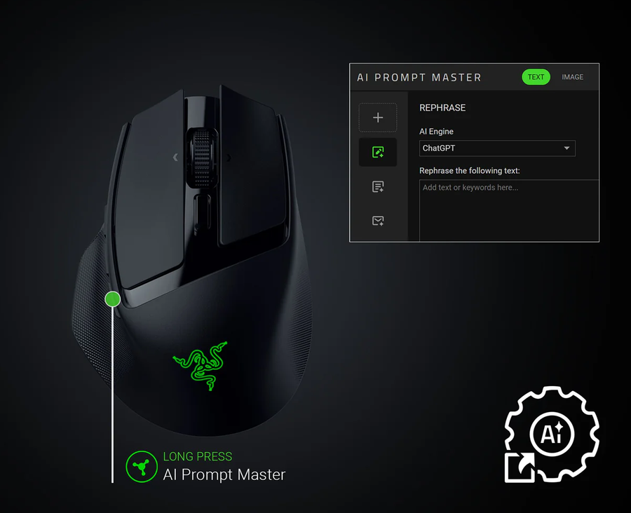 RZ01-04310100-R3A1 - RAZER BASILISK MOBILE - WIRELESS MOBILE GAMING MOUSE - AP PACKAGING