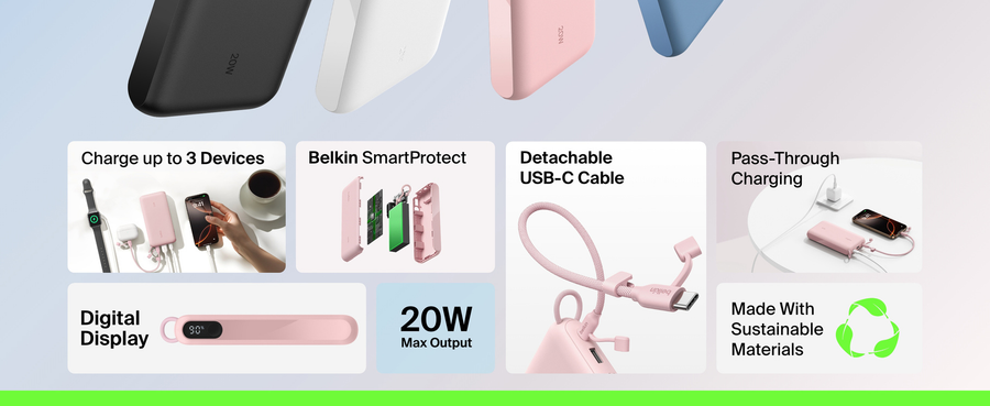 Belkin BPB028FQPK - BoostCharge Power Bank 20K with Display