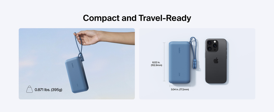 Belkin BPB028FQBL - BoostCharge Power Bank 20K with Display