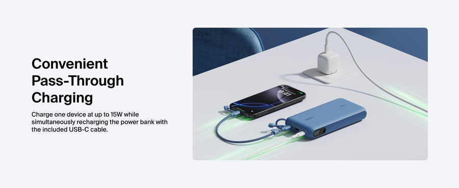 Belkin BPB028FQBL - BoostCharge Power Bank 20K with Display