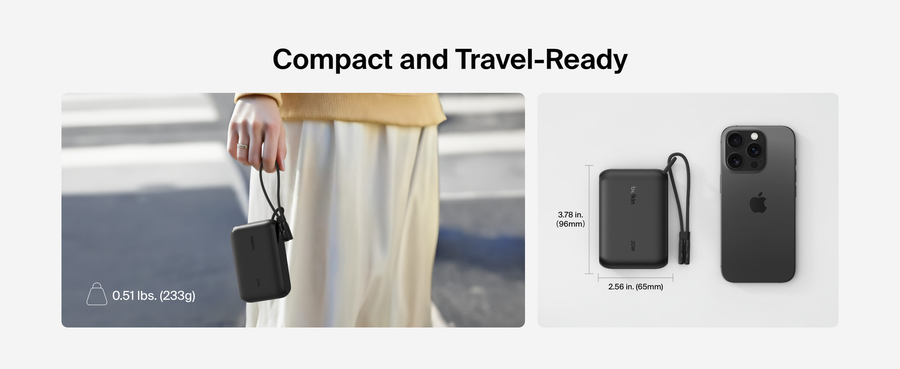 Belkin BPB027FQSD - BoostCharge Powerbank 10K mit Display