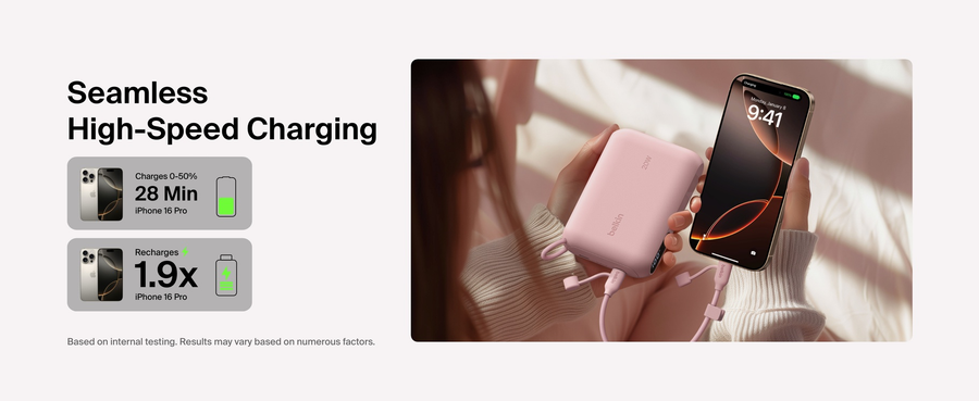 Belkin BPB027FQPK - BoostCharge Power Bank 10K with Display