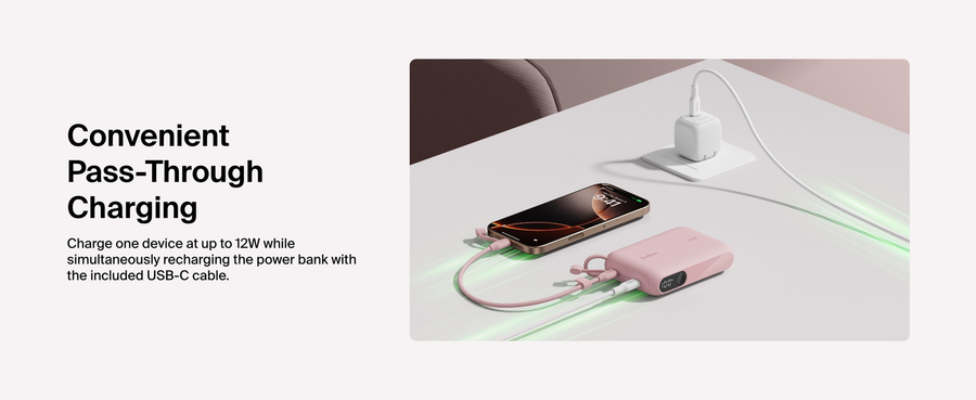 Belkin BPB027FQPK - BoostCharge Power Bank 10K with Display