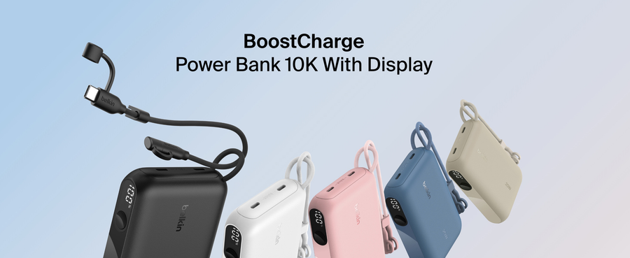 Belkin BPB027FQBL – BoostCharge Power Bank 10K mit Display