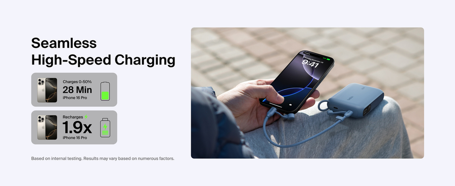 Belkin BPB027FQBL – BoostCharge Power Bank 10K mit Display