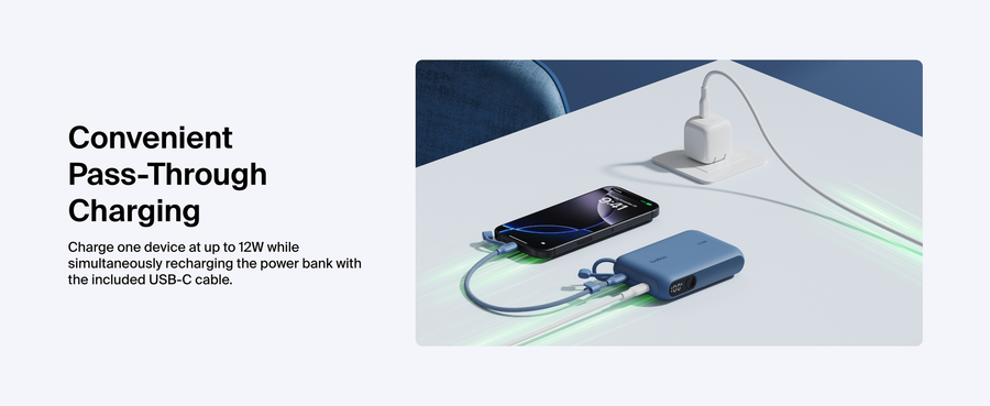 Belkin BPB027FQBL – BoostCharge Power Bank 10K mit Display