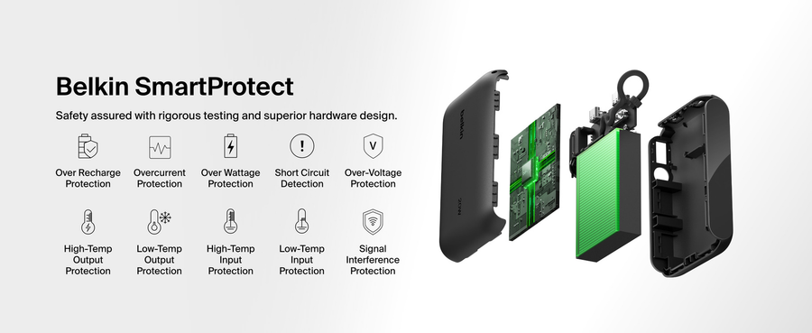 Belkin BPB027FQBK - BoostCharge Powerbank 10K mit Display