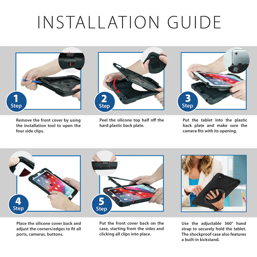 STRIKE GROUP CAS-STKHC3 - Rugged Case with Hand Strap and Lanyard