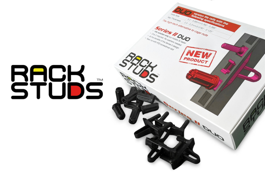 RACKSTUDS RSLDUO-1RUB50-S2 - DUO 1RU 50-pack Mounting Solution 19'' Racks. Replacement for Cage Nuts
