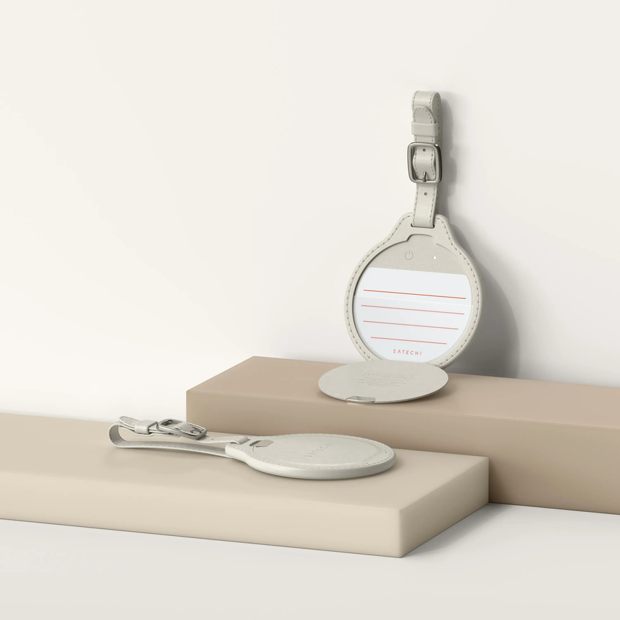 ST-LFALTW - Satechi Vegan-Leather FindAll Luggage Tag  (Sand)