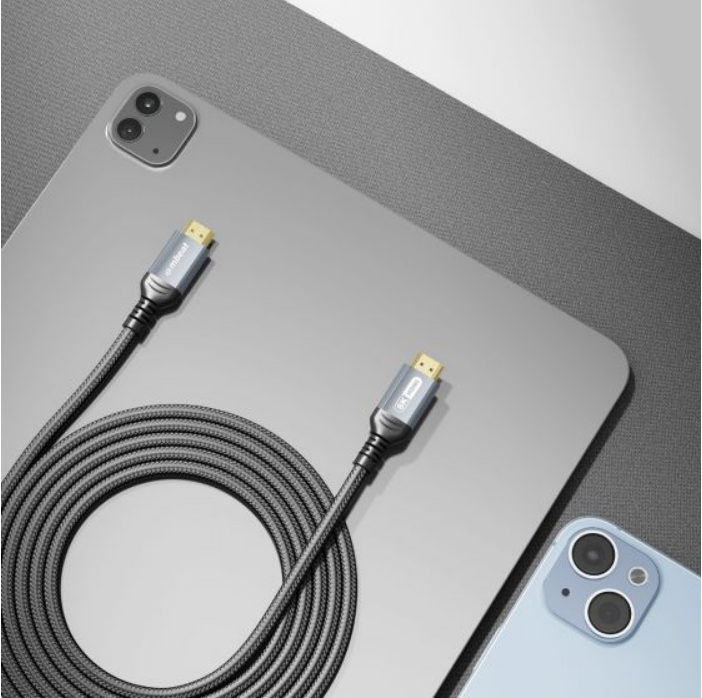 MB-XCB-8KHDM15 - mbeat Tough Link 1.5m Zertifiziertes 8K HDMI Kabel - Space Grey