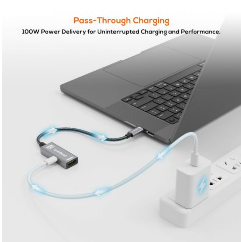MB-XAD-PCHD - mbeat Tough Link USB-C to HDMI Adapter with 100W PD - Space Grey