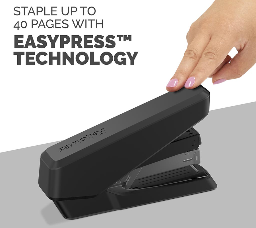 100119530 - Fellowes LX870 EasyPress Full Strip Stapler Black