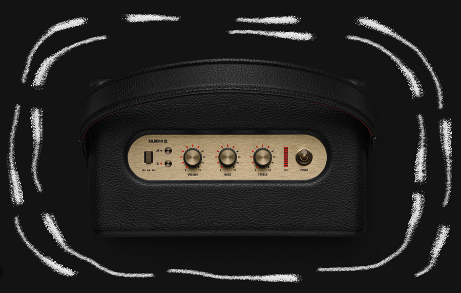 Marshall 1007443 - Kilburn III Black & Brass
