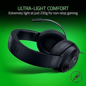 Razer Kraken X Lite Wired Gaming Headset